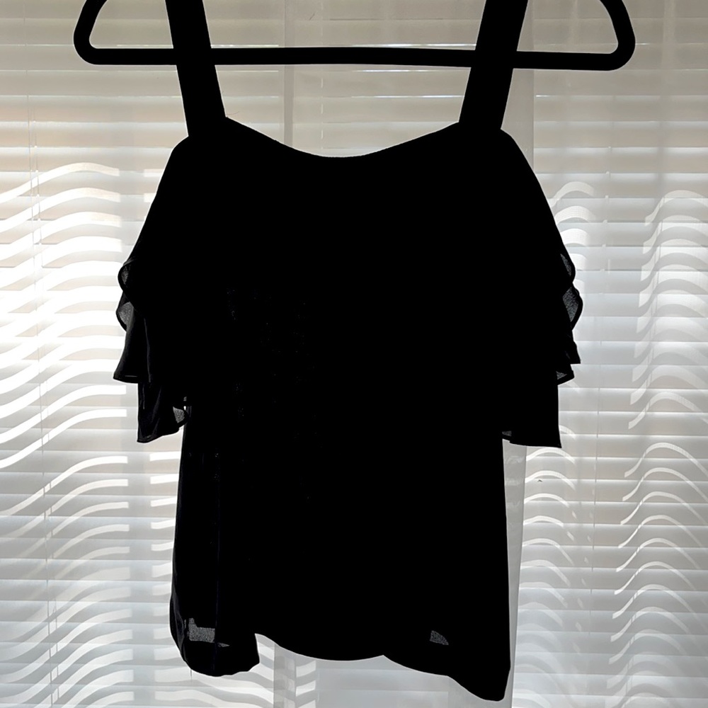 J Crew Off the Shoulder Ruffle Sleeve Top- Size 4